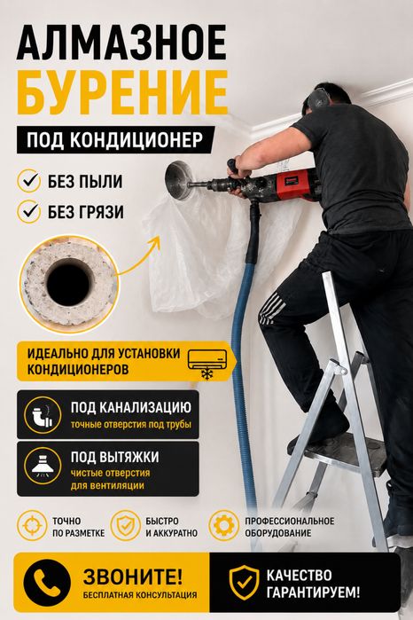 Алмазное бурение ( резка битона)