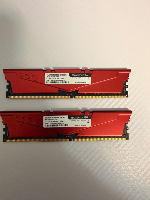Ram 2x8GB DDR4 3000mhz