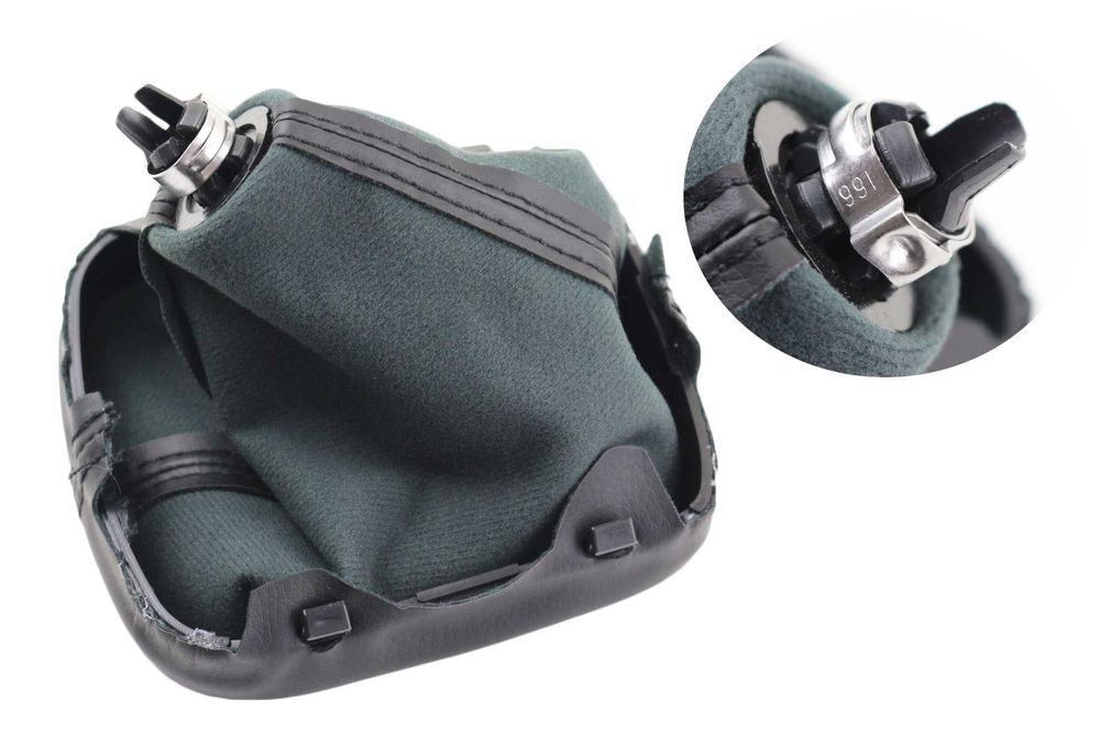 Кожена Топка за скоростен лост с Маншон за Ауди Audi A3 S3 8P 5/6ск.