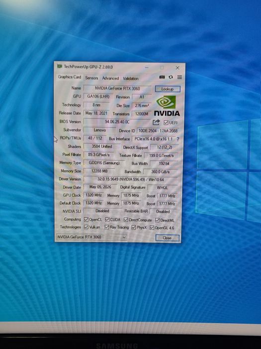 PC Gaming i7-12700F RTX 3060 12GB 1TB SSD