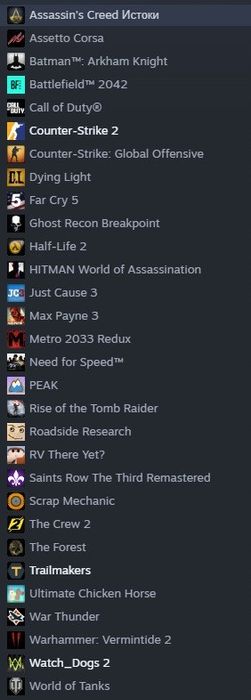 Аккаунт стим с играми