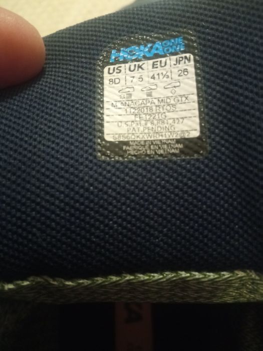 Vând bocanci hoka one one Nr 41 1/3