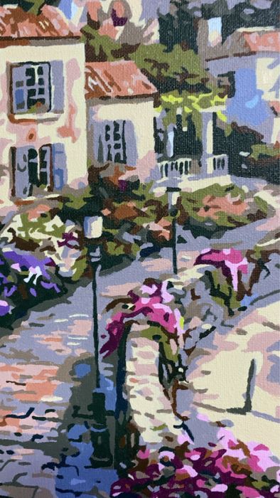 Tablou pictat manual acrilic pe panza