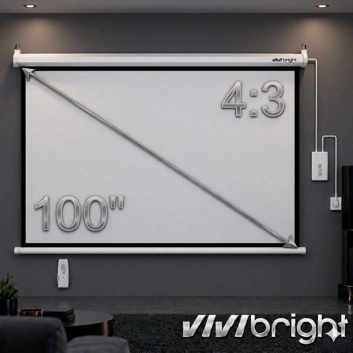 Проекторное полотно ViviBright Electric 100 (4:3)