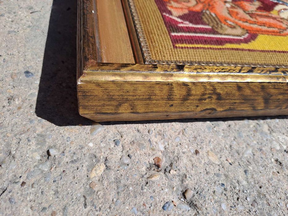 tablou goblen Fecioara Maria cu Pruncul 49/41 cm