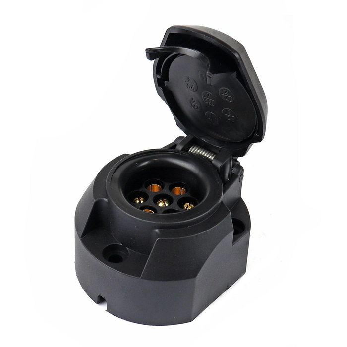 букса ремарке amio, комплект щепсел + гнездо pvc 01258/01256