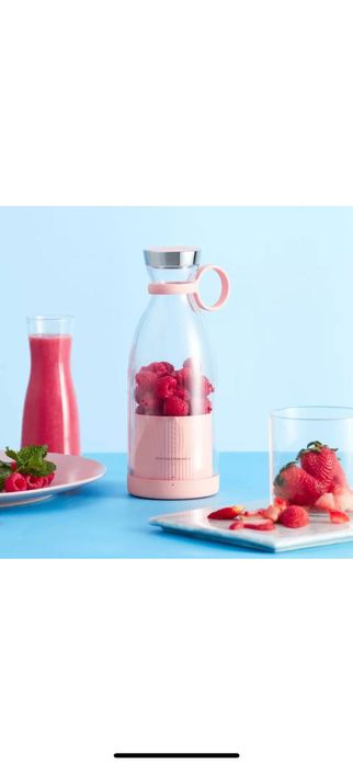 Mini blender portabil cu acumulator 50W, 1400 mAh, incarcare wireless,
