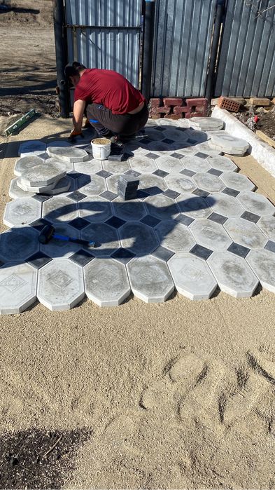 Укладка брусчатки