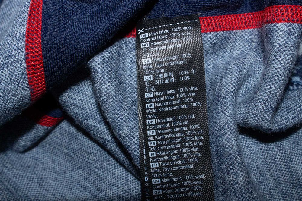 Kari Traa дамска блуза синьо сива термо бельо от мериносна вълна S