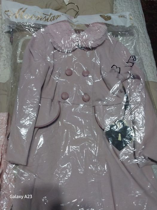 Новый пальто для девочки размер на фото