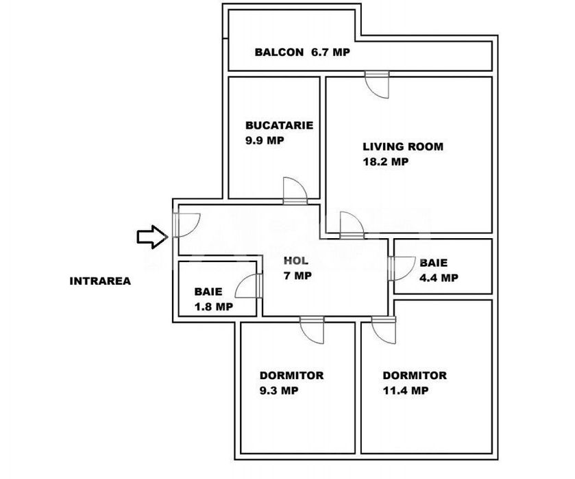 Apartament etaj 1 de vanzare 3 camere 2 bai balcon pivnita Cisnadie — fotografia 3