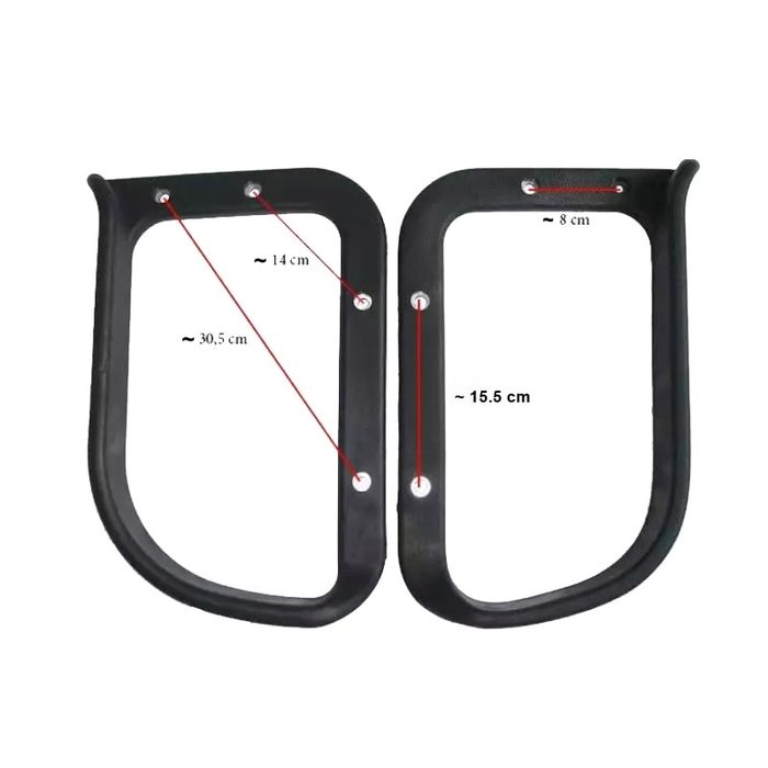 Set doua brate, manere, scaun directorial, clasic, negru