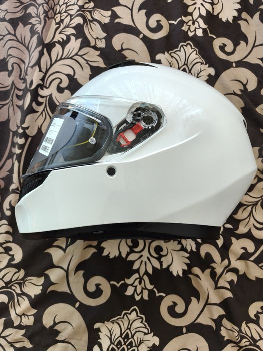 Каска за мотор AGV K3 Solid Seta White