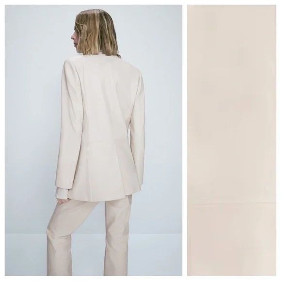 Sacou piele Massimo Dutti limited edition