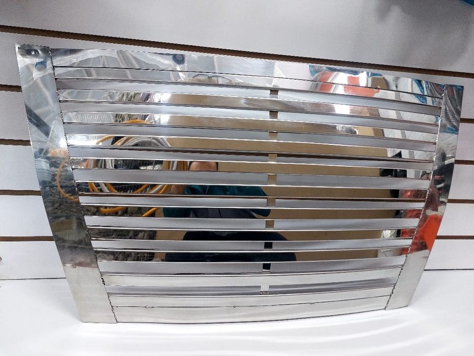 Решётка хром на Газель пластинчатая