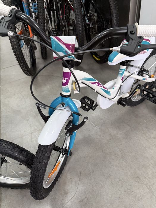 Ново !!Детски велосипед SPRINT - Alice, 16", 203 mm, бял/лилав