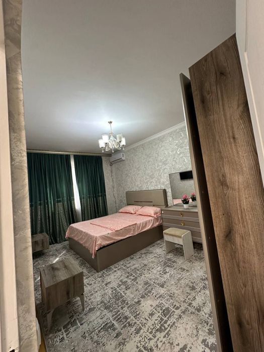 Чиланзар 13. Евро 3 х комнатная.  С обстановкой