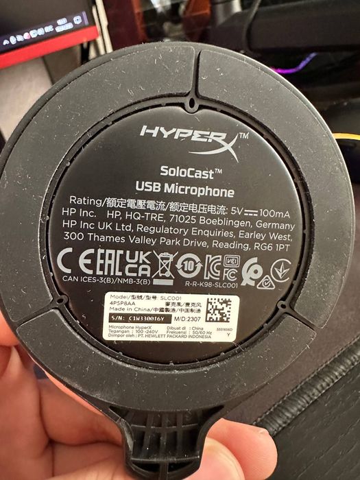 Продам микрофон HyperX SoloCast