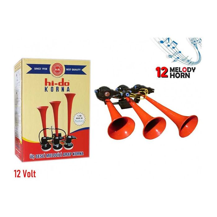 Тромба HI-DO 12V, с 12 мелодии, "Baby Shark" и други