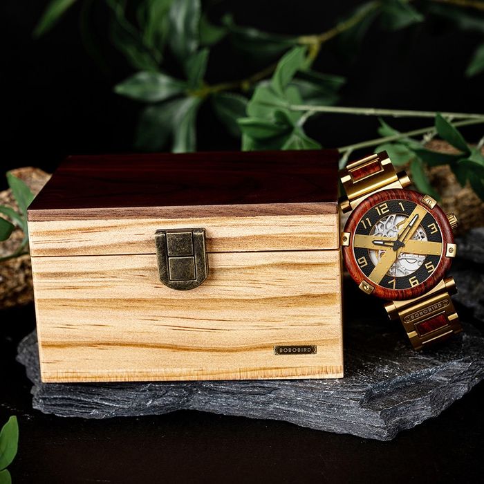 BOBO BIRD Часы Деревянные Роскошные Механические серии Skeleton X soat
