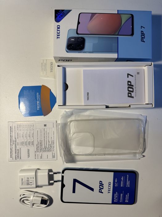 Продам Смартфон TECNO POP 7 2 ГБ/64 ГБ голубой
