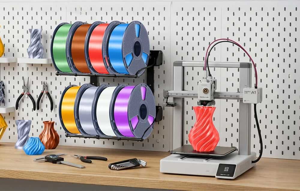 Filament de matase Sunlu PLA+ (culoare alama)