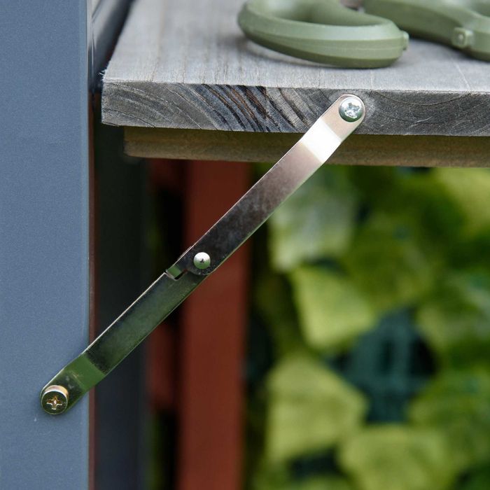 Саксия Outsunny с повдигната леха с 2 сгъваеми рафта Долен рафт