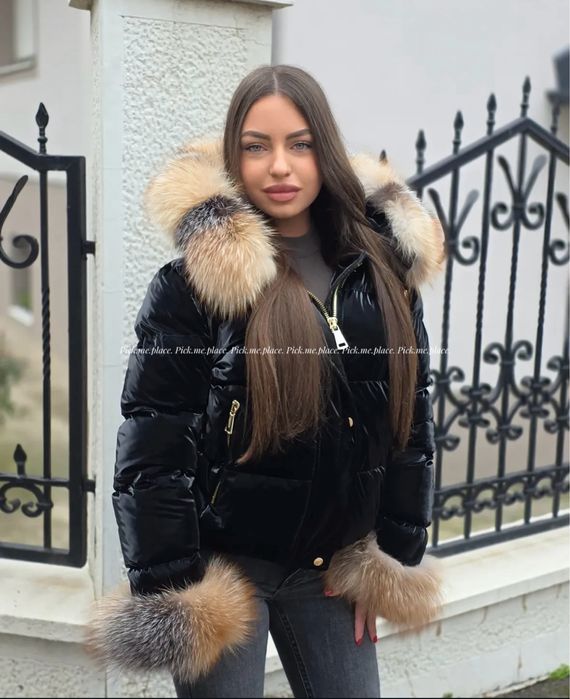 Шушляково яке с естествен косъм