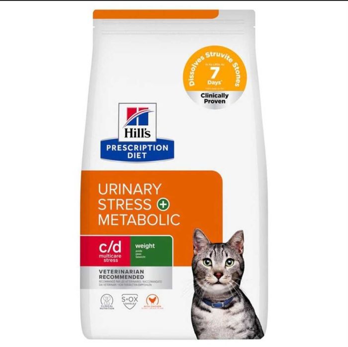Продавам Котешка храна Hill's Prescription Diet c/d Urinary Stress + Metabolic  8кг