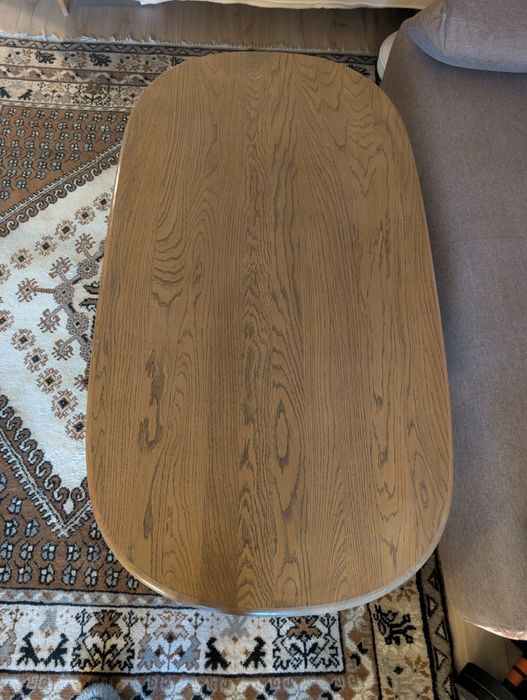 Голяма масивна дъбова холна маса