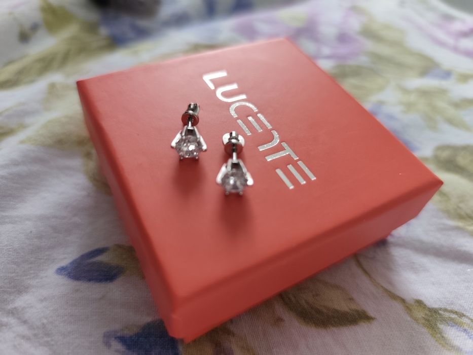 Гвоздики, пусеты серебро 925