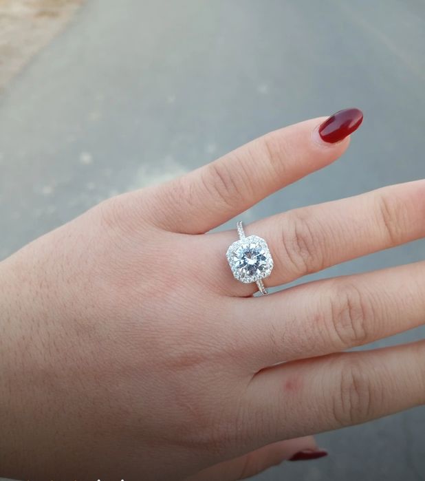 Серебряная кольцо 925 пробы для девушки и женщины.