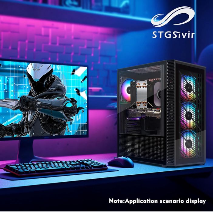 Calculator + Monitor gaming Pachet PC pentru jocuri STGsivir,
