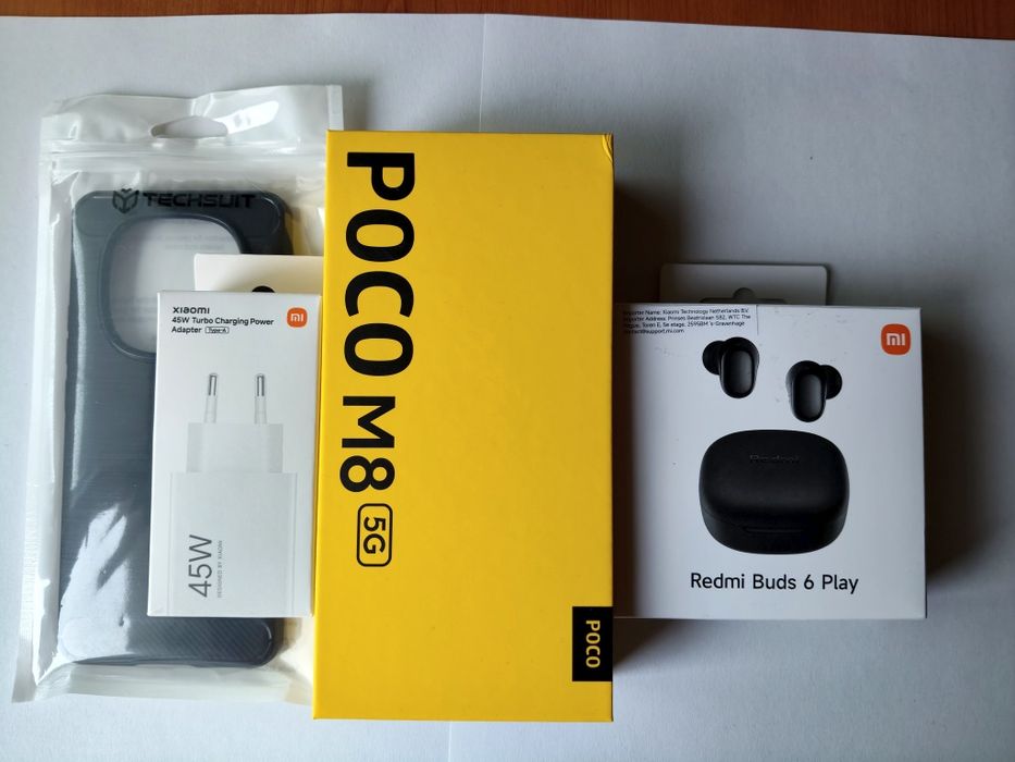 Vând telefon Poco M8 5G - 8GB RAM și 256GB Stocare + Bonus