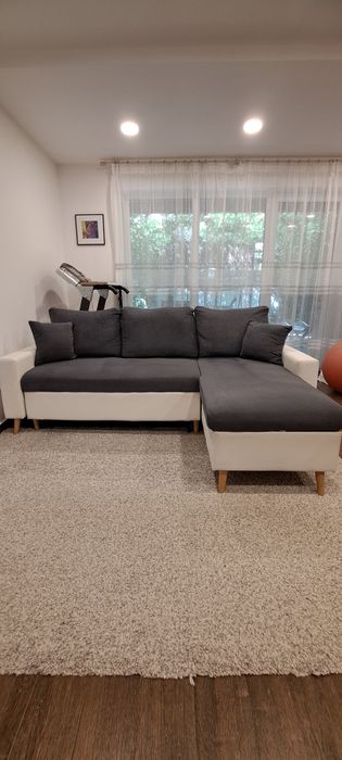 Colțar universal reversibil, extensibil, cu ladă depozitare (230 cm)