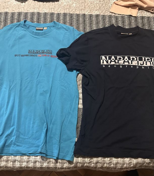 мъжки маркови тениски Hugo Boss, napapijri, tommy jeans diesel, the north face