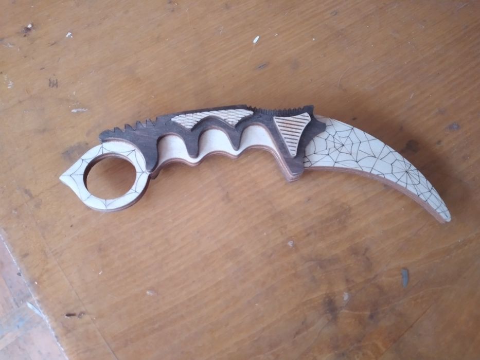 Нож , керамбит из фанеры