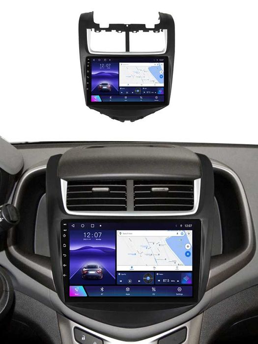 Navigatie Android 14 Chevrolet Aveo 2014-17 1/8 Gb Waze CarPlay CAMERA