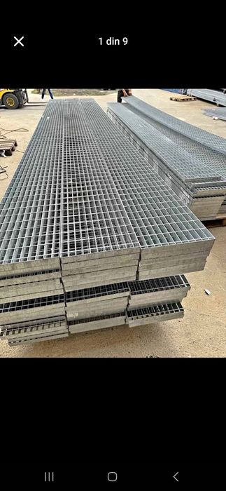 Trepte si gratare zincate