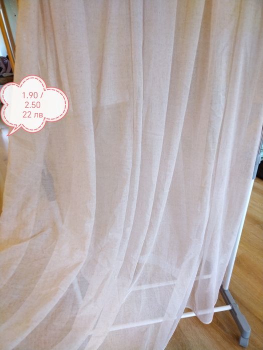 Пердета, готови, ушити с перделък. Описание върху всяка снимка