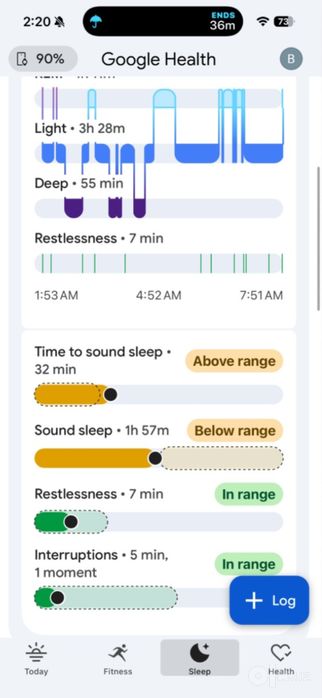 Google fit bit air
