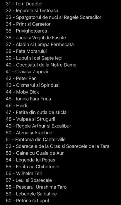 Toate povestile audio (nr. 1-90 - editura litera / libertatea)