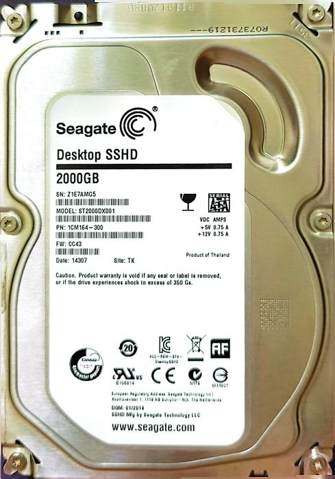 Seagate и TOSHIBA 2 тб сатылды.