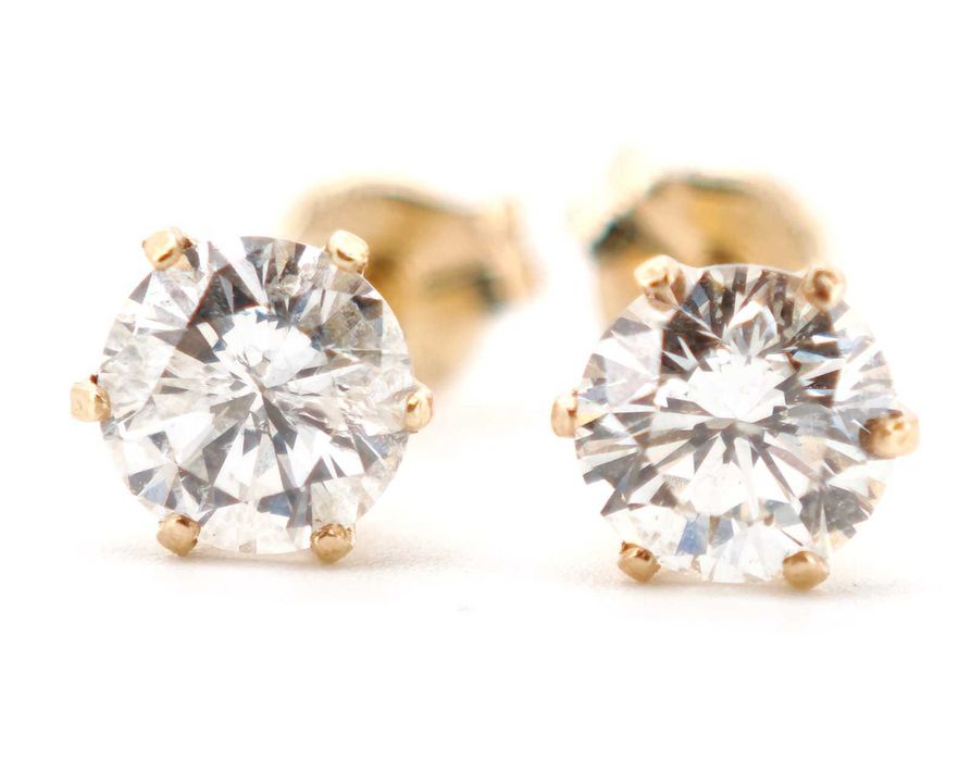 Cercei 14k cu diamante 0,68ct