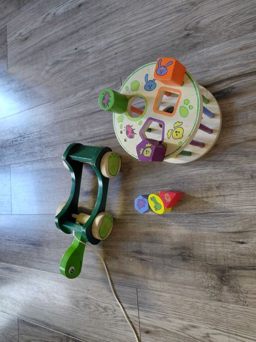 Дървена играчка костенурка