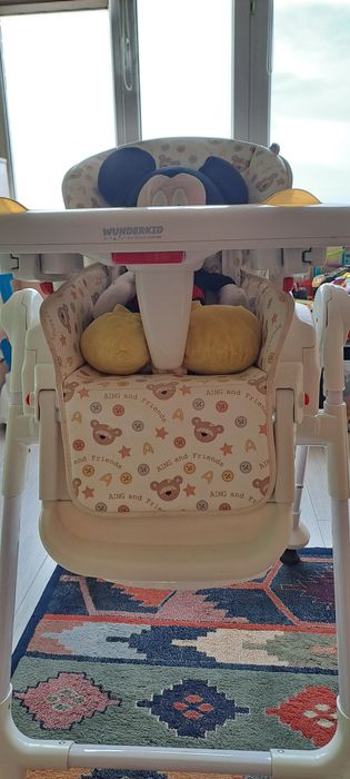 Детски стол за хранене 2 в 1 люлка