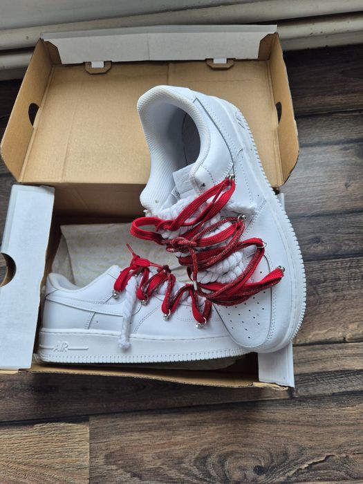 Nike air force 1 rope red