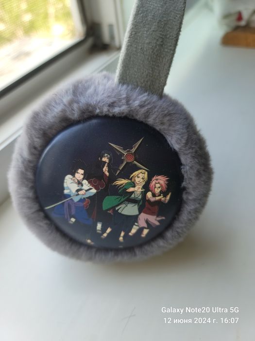 Шапка наушник теплая Наруто