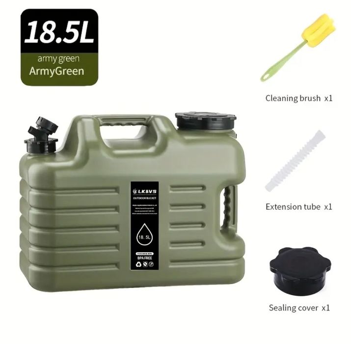 Canistră / bidon / rezervor pentru apă/vin cu robinet  - 18,5 litri