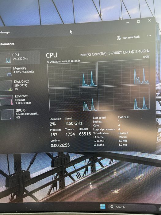 Дъно и процесор intel core i5  7400T 16 гигабайта DDR4